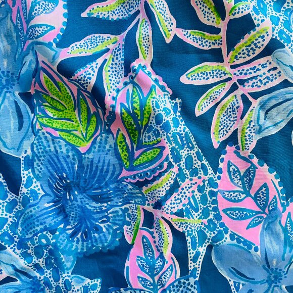 NEW with TAGS Lilly Pulitzer Bernadette Top in Macaw Blue size XXS MSRP $128 - Picture 2 of 13